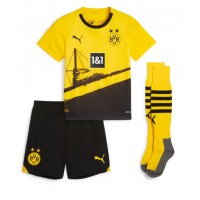 Echipament fotbal Borussia Dortmund Felix Nmecha #8 Tricou Acasa 2023-24 pentru copii maneca scurta (+ Pantaloni scurti)